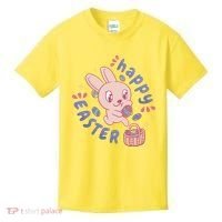 Happy Easter Adorable Bunny Kids T-Shirt thumb 0