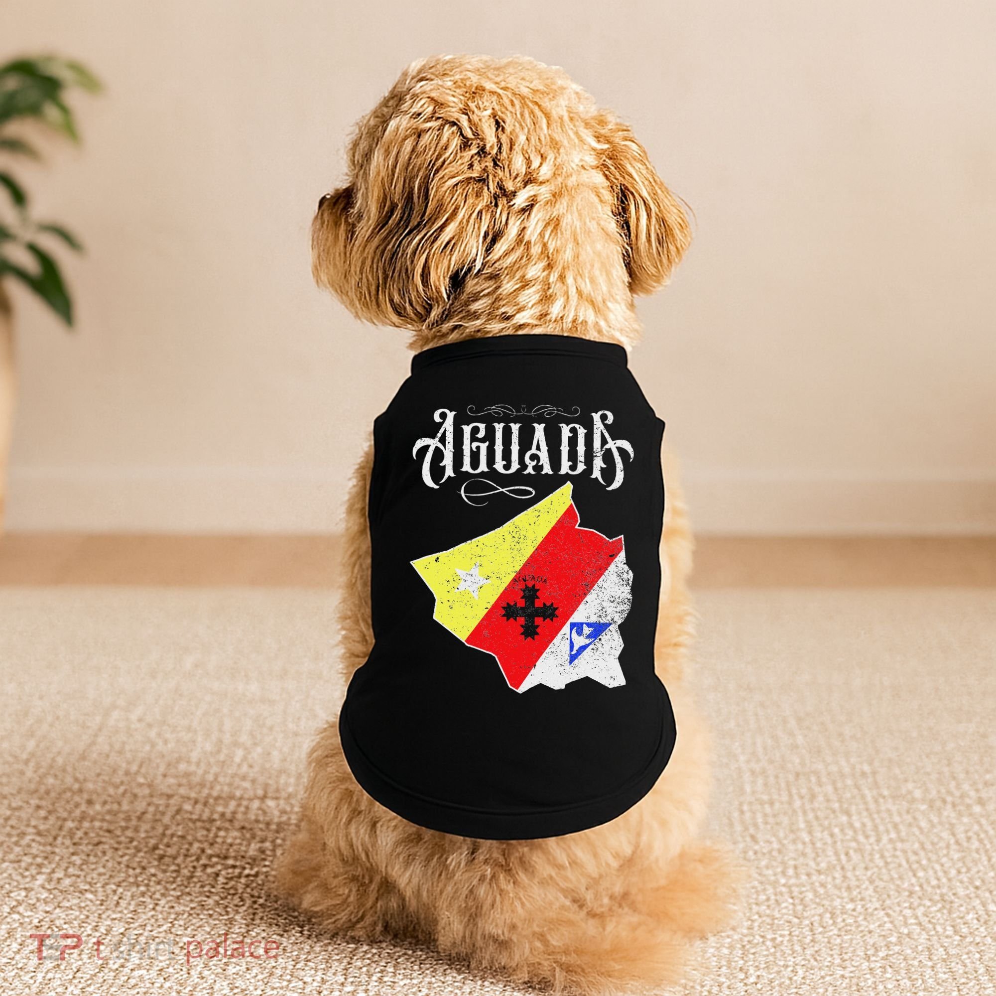 Hecho En Aguada Camisas De Puerto Rico Doggie Tank