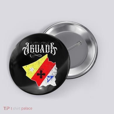 Hecho En Aguada Camisas De Puerto Rico Button