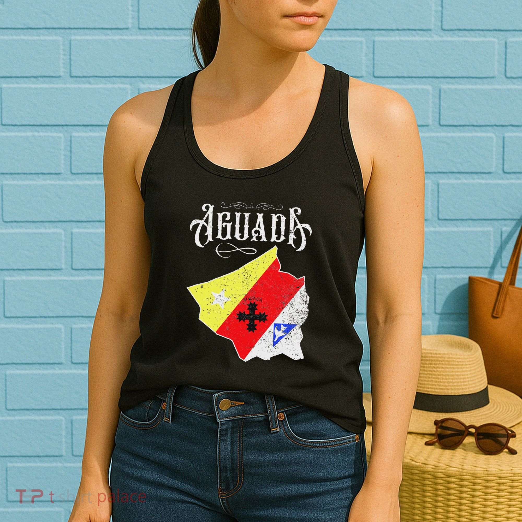 Hecho En Aguada Camisas De Puerto Rico Women's Tank Top