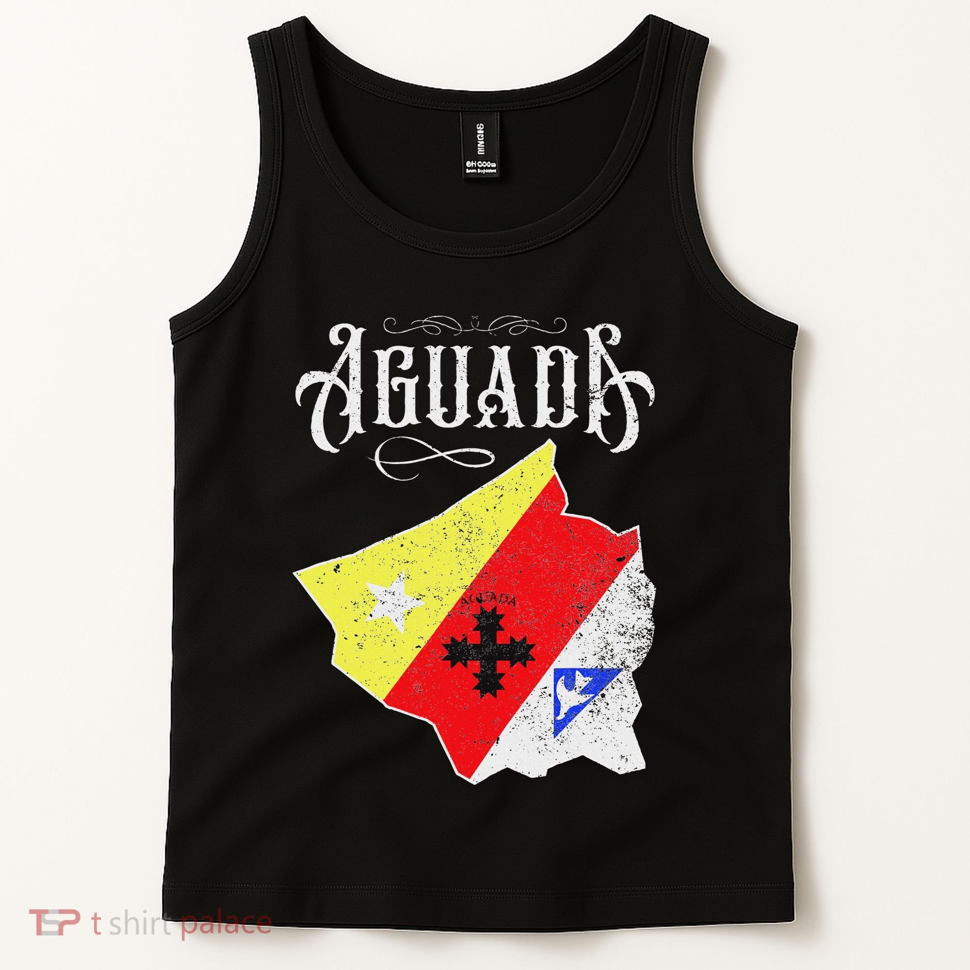 Hecho En Aguada Camisas De Puerto Rico Tank Top