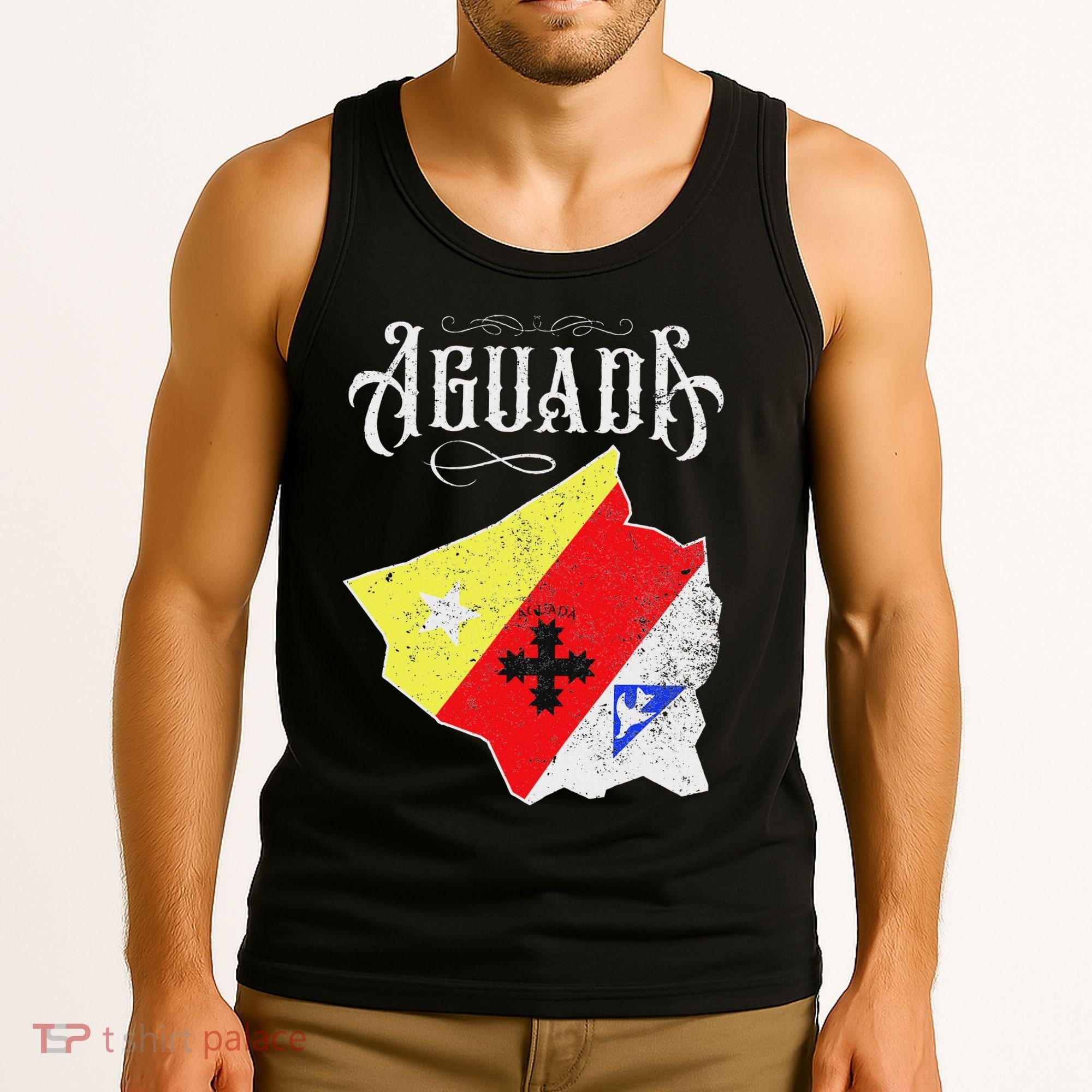 Hecho En Aguada Camisas De Puerto Rico Tank Top