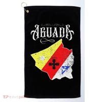 Hecho En Aguada Camisas De Puerto Rico Golf Towel thumb 0