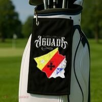 Hecho En Aguada Camisas De Puerto Rico Golf Towel thumb 2