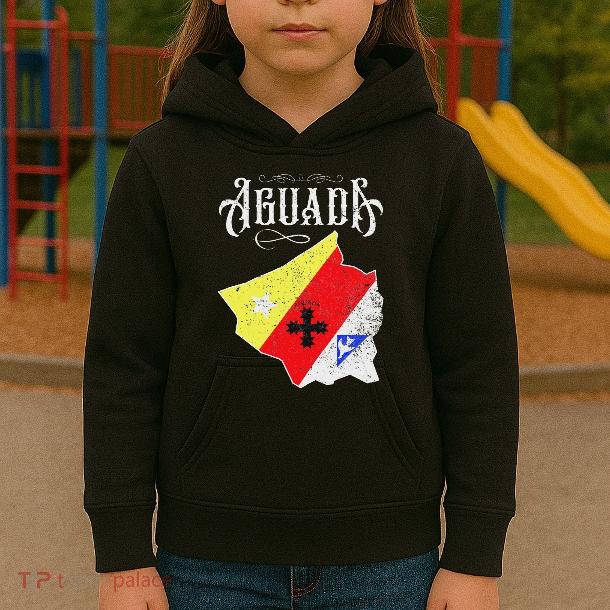 Hecho En Aguada Camisas De Puerto Rico Kids Hoodie