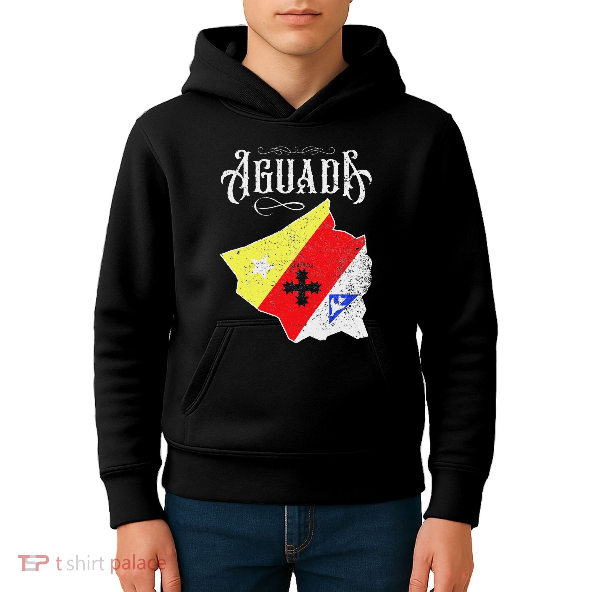 Hecho En Aguada Camisas De Puerto Rico Kids Hoodie