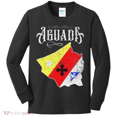 Hecho En Aguada Camisas De Puerto Rico Kids Long Sleeve Shirt
