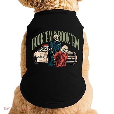 Hook Em And Book Em Doggie Tank