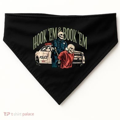 Hook Em And Book Em USA-Made Doggie Bandana