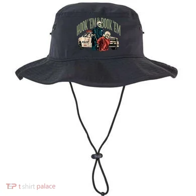 Hook Em And Book Em Bucket Hat