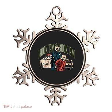 Hook Em And Book Em Ornament