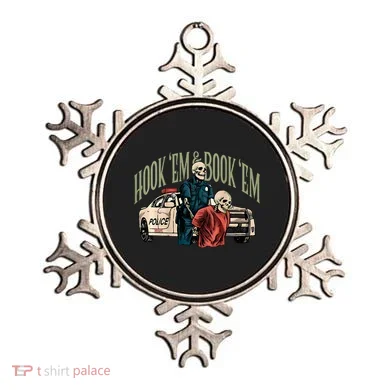 Hook Em And Book Em Ornament
