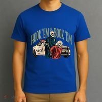 Hook Em And Book Em T-Shirt thumb 3