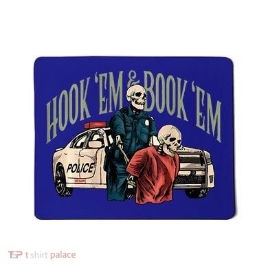 Hook Em And Book Em Mousepad