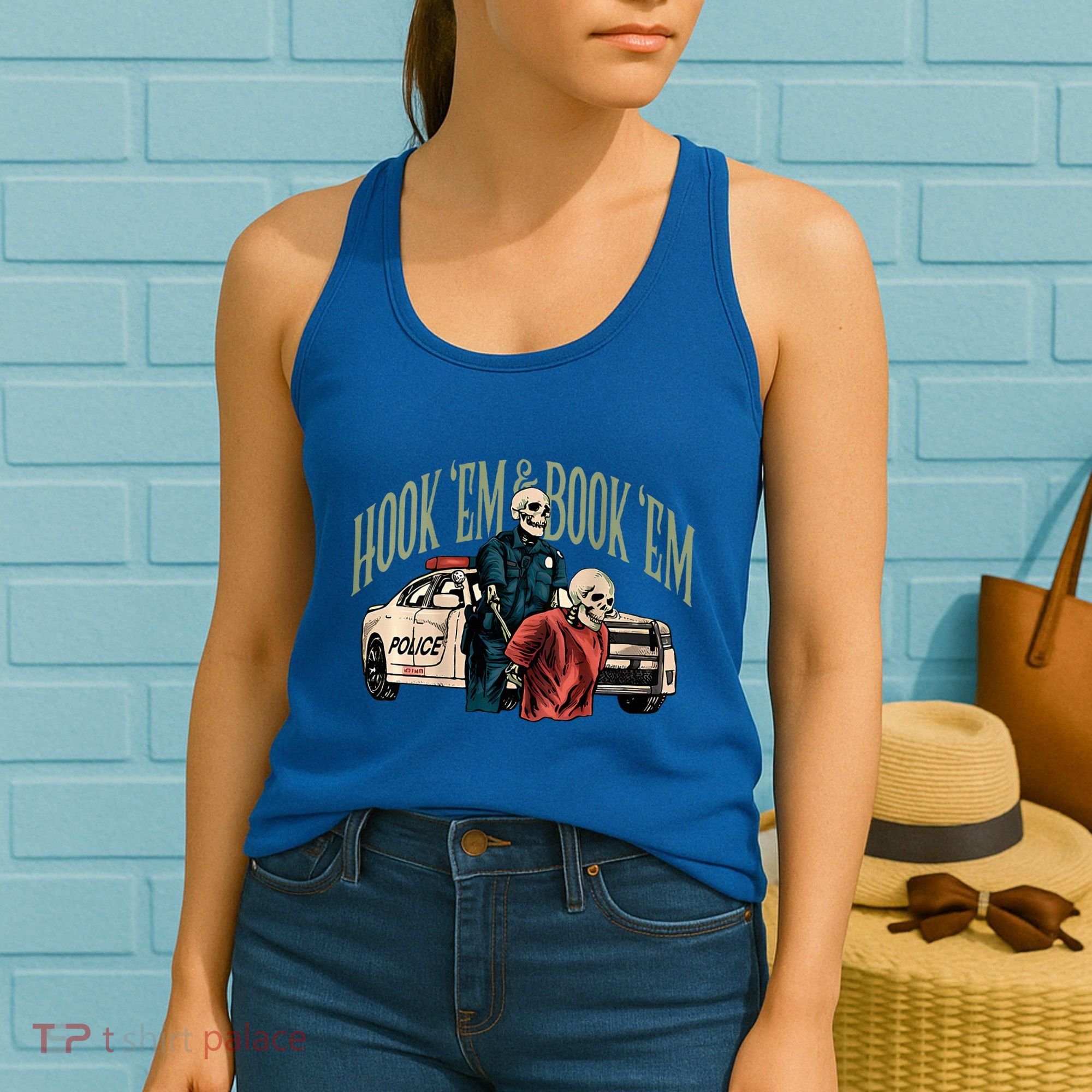 Hook Em And Book Em Women's Tank Top