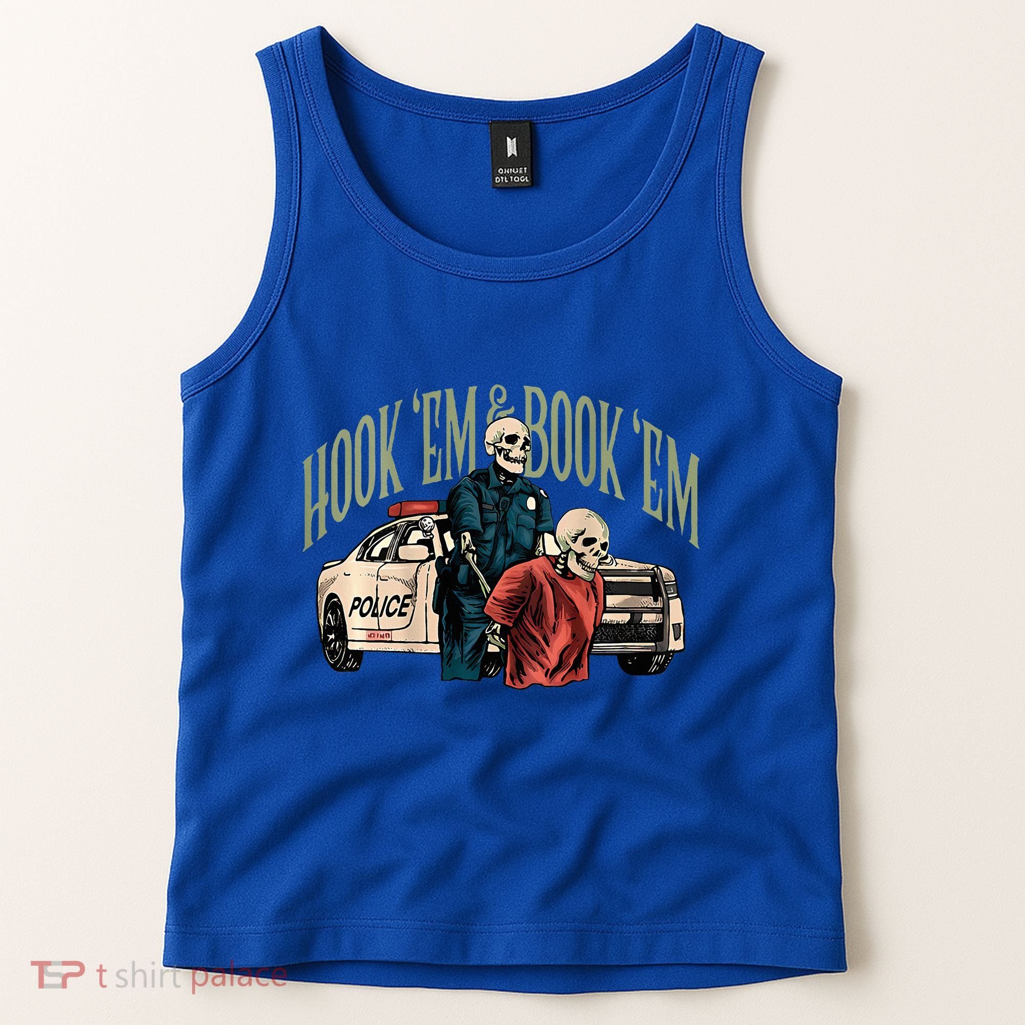 Hook Em And Book Em Tank Top