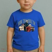 Hook Em And Book Em Toddler T-Shirt thumb 2