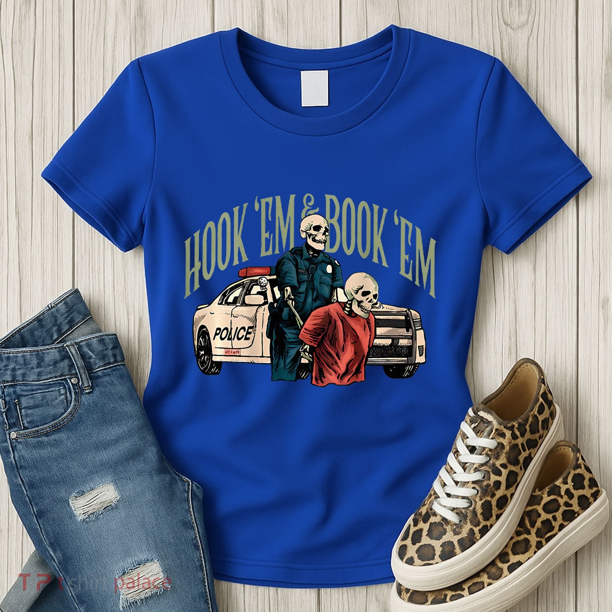 Hook Em And Book Em Women's T-Shirt