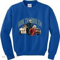 Hook Em And Book Em Kids Sweatshirt thumb 0