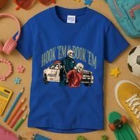 Hook Em And Book Em Kids T-Shirt thumb 3