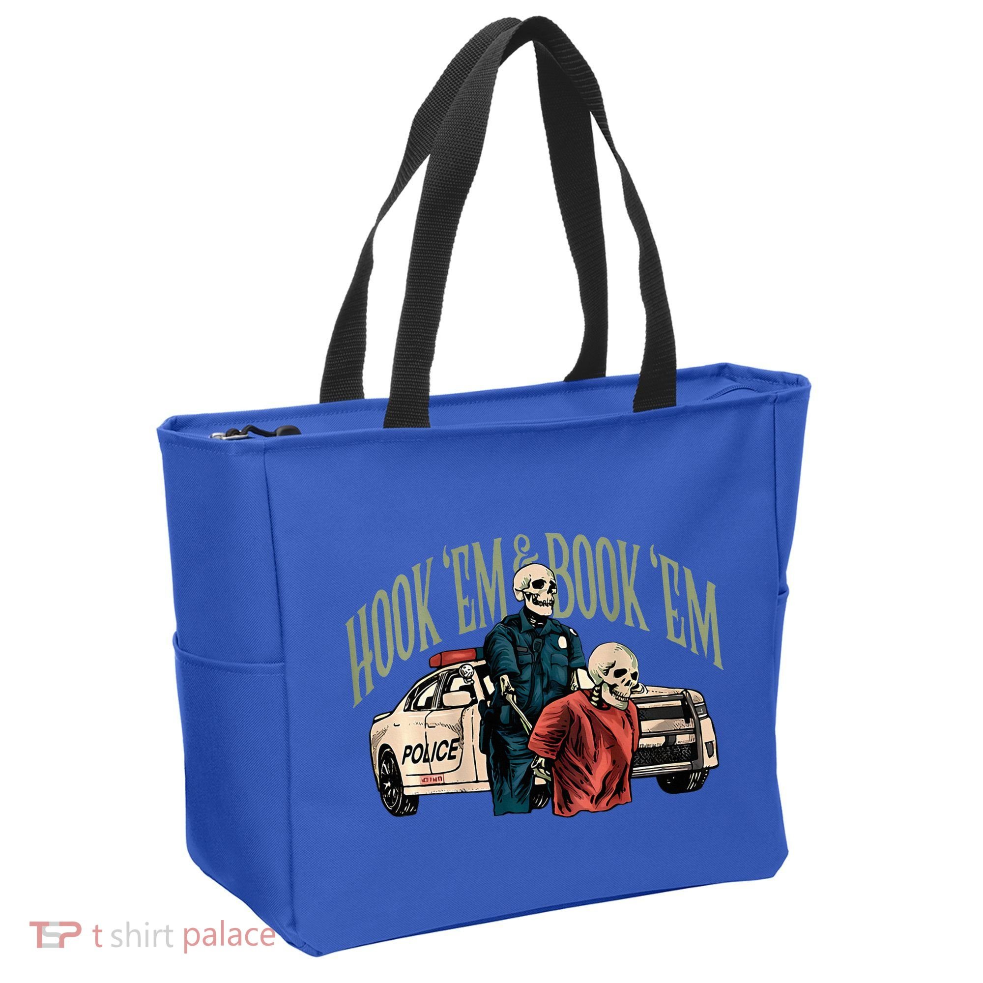 Hook Em And Book Em Tote Bag