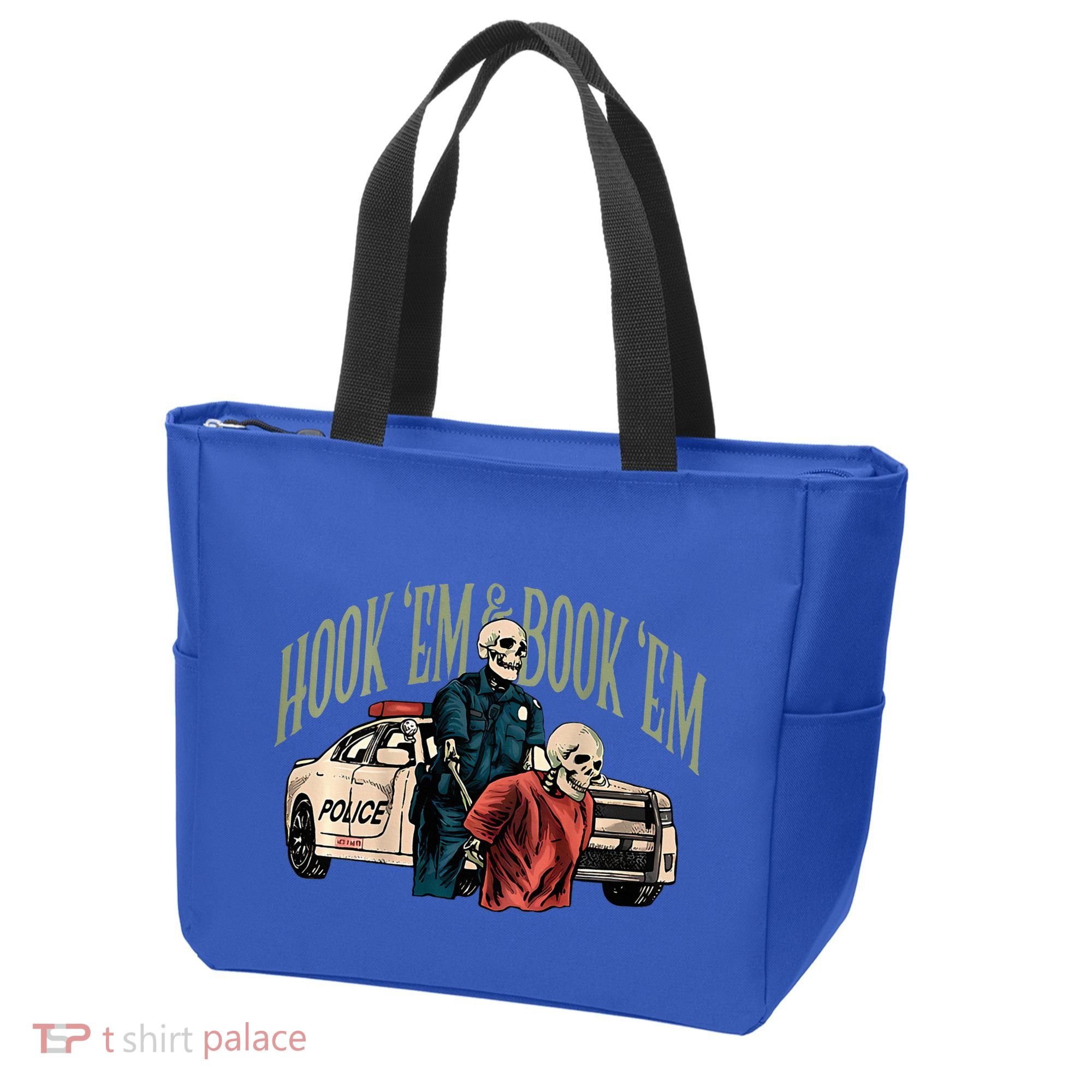 Hook Em And Book Em Tote Bag