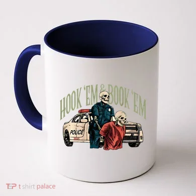 Hook Em And Book Em Coffee Mug