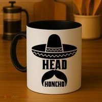 Head Honcho Sombrero Moustache Funny Cinco De Mayo Coffee Mug thumb 4