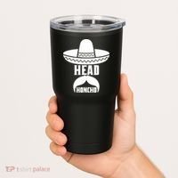 Head Honcho Sombrero Moustache Funny Cinco De Mayo Tumbler thumb 2