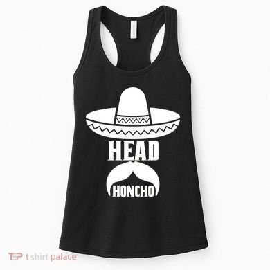 Head Honcho Sombrero Moustache Funny Cinco De Mayo Women's Tank Top