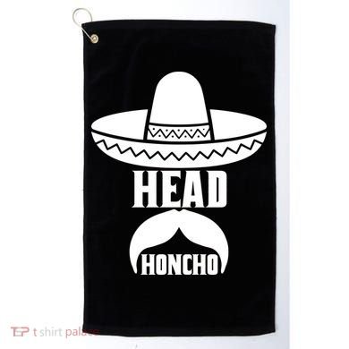 Head Honcho Sombrero Moustache Funny Cinco De Mayo Golf Towel