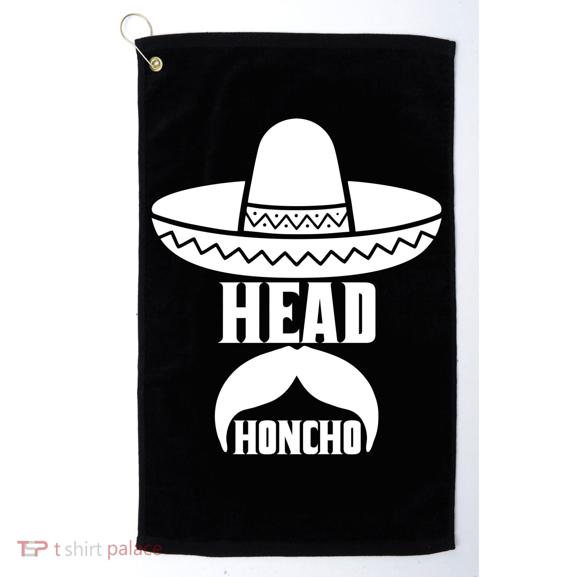 Head Honcho Sombrero Moustache Funny Cinco De Mayo Golf Towel