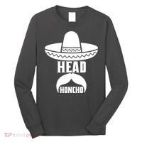 Head Honcho Sombrero Moustache Funny Cinco De Mayo Long Sleeve Shirt thumb 0