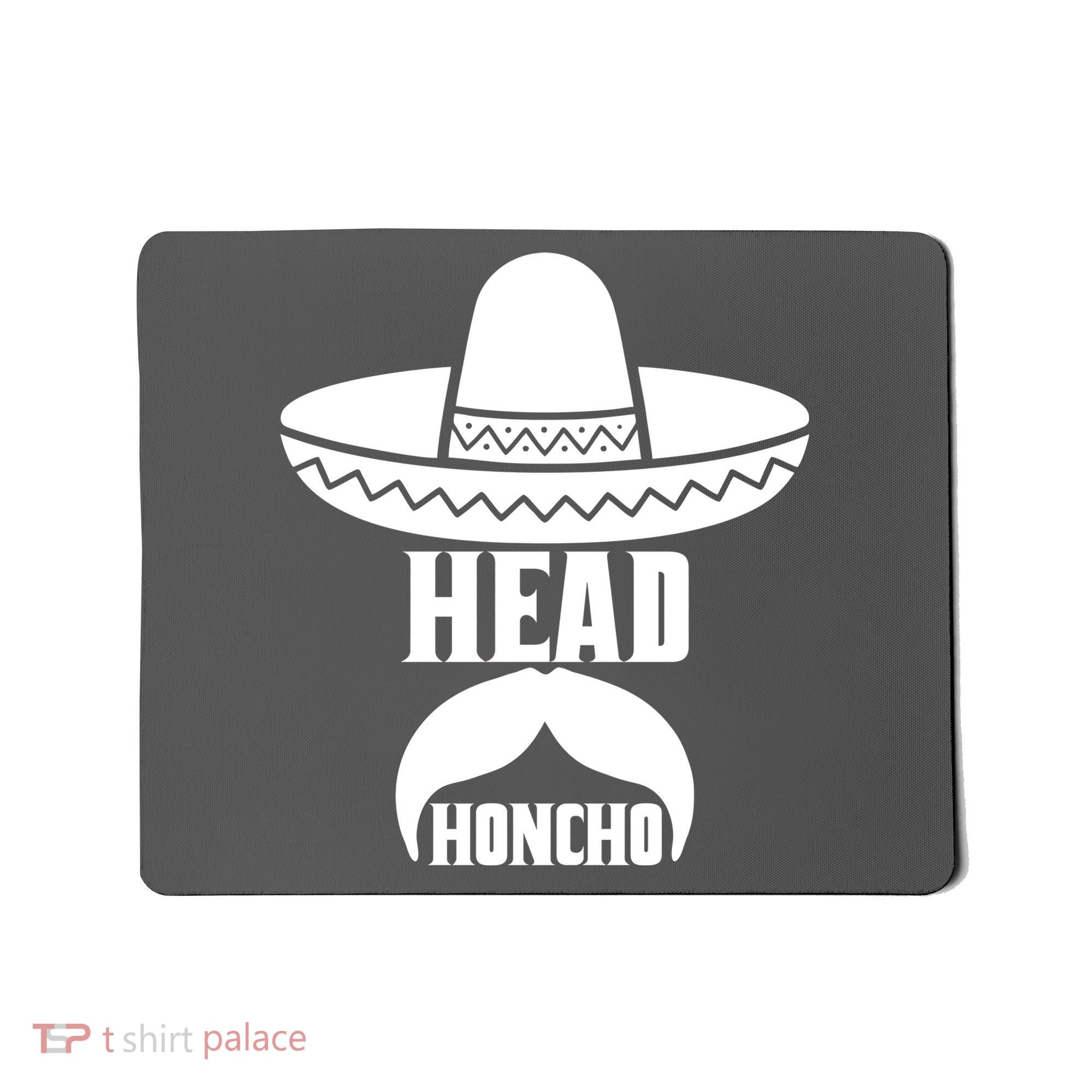 Head Honcho Sombrero Moustache Funny Cinco De Mayo Mousepad