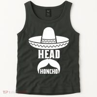 Head Honcho Sombrero Moustache Funny Cinco De Mayo Tank Top thumb 2
