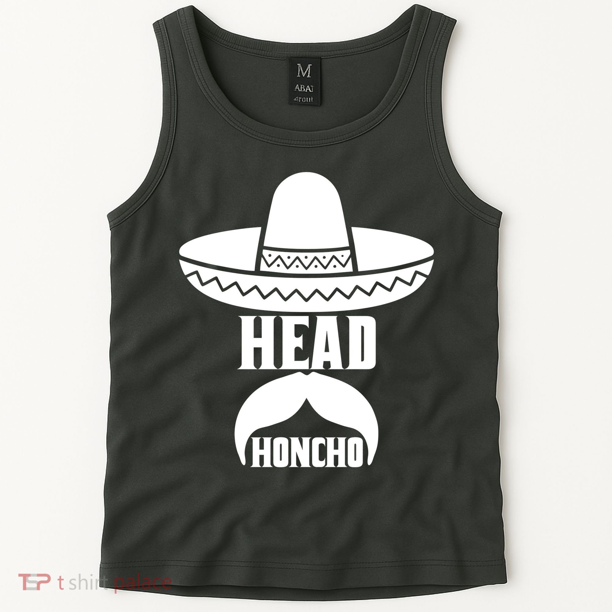 Head Honcho Sombrero Moustache Funny Cinco De Mayo Tank Top