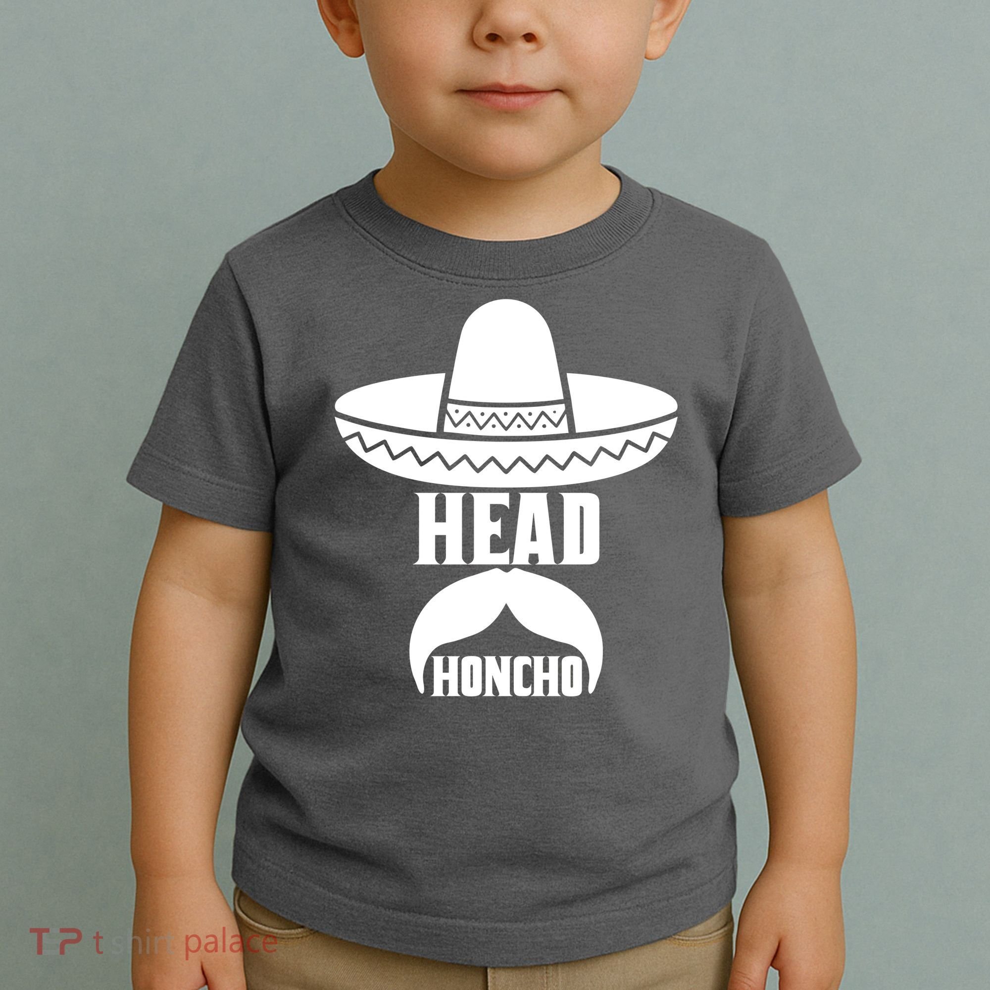 Head Honcho Sombrero Moustache Funny Cinco De Mayo Toddler T-Shirt