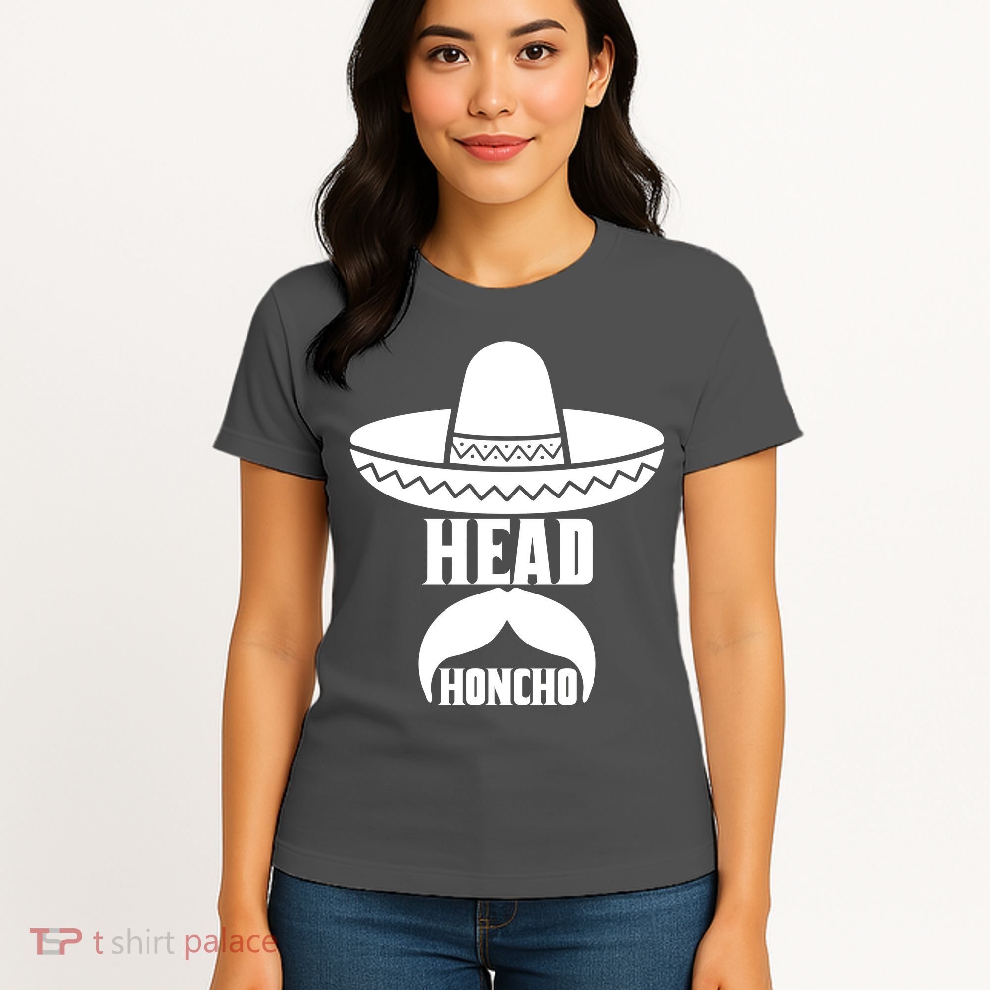 Head Honcho Sombrero Moustache Funny Cinco De Mayo Women's T-Shirt