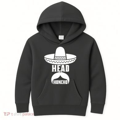 Head Honcho Sombrero Moustache Funny Cinco De Mayo Kids Hoodie