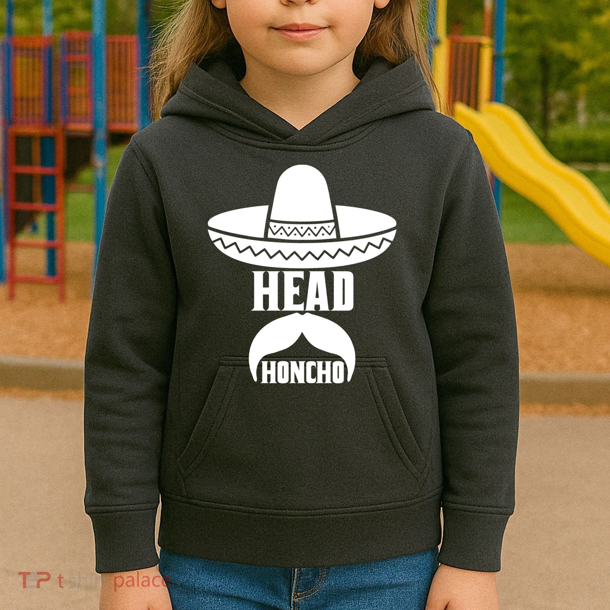 Head Honcho Sombrero Moustache Funny Cinco De Mayo Kids Hoodie