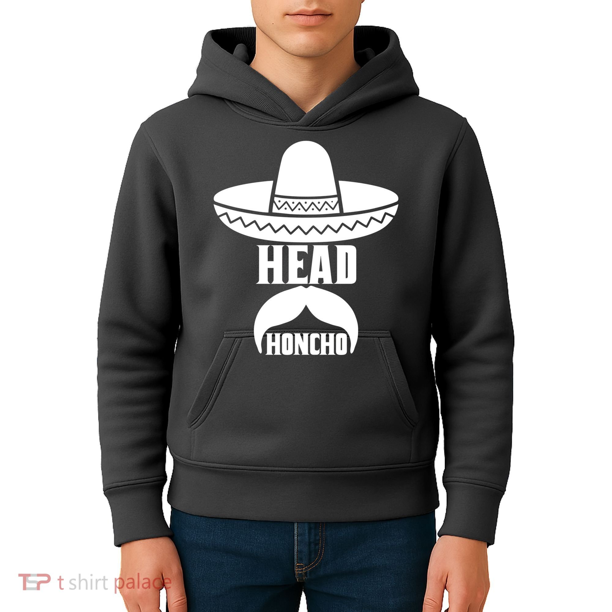 Head Honcho Sombrero Moustache Funny Cinco De Mayo Kids Hoodie