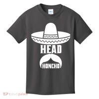 Head Honcho Sombrero Moustache Funny Cinco De Mayo Kids T-Shirt thumb 0