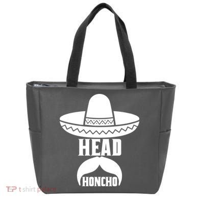 Head Honcho Sombrero Moustache Funny Cinco De Mayo Tote Bag