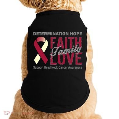 Head Neck Cancer Awareness Doggie Tank