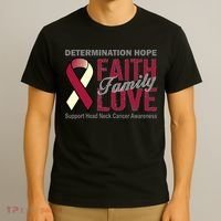 Head Neck Cancer Awareness T-Shirt thumb 3