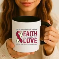 Head Neck Cancer Awareness Coffee Mug thumb 3