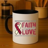 Head Neck Cancer Awareness Coffee Mug thumb 4