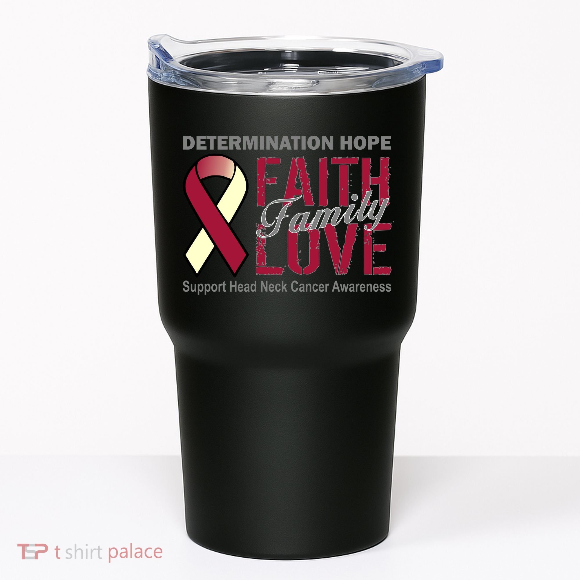 Head Neck Cancer Awareness Tumbler