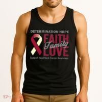 Head Neck Cancer Awareness Tank Top thumb 3