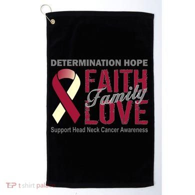Head Neck Cancer Awareness Golf Towel